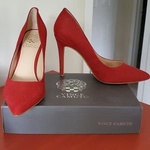 Red Vince Camuto pumps